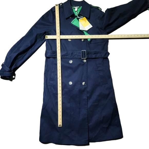 3.1 Phillip Lim Navy Double Breasted Trench Coat Small NWT - Picture 4 of 7